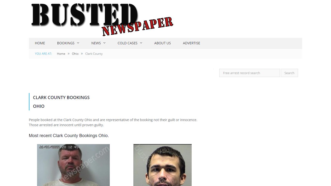 Clark County, OH Mugshots - BUSTEDNEWSPAPER.COM